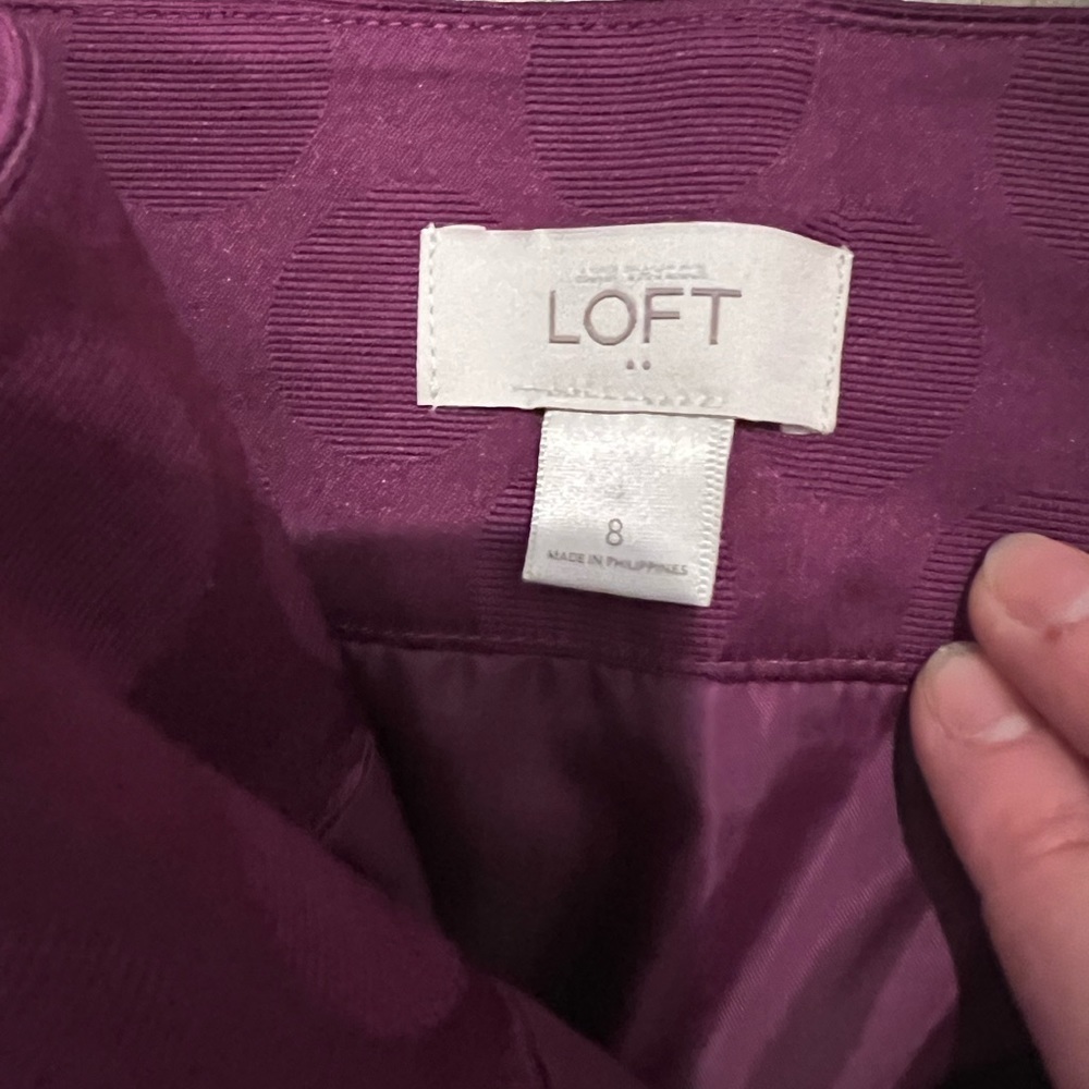 purple dot print skirt - Picture 4 of 5